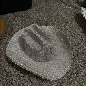 Sparkling Silver Cowboy Hat